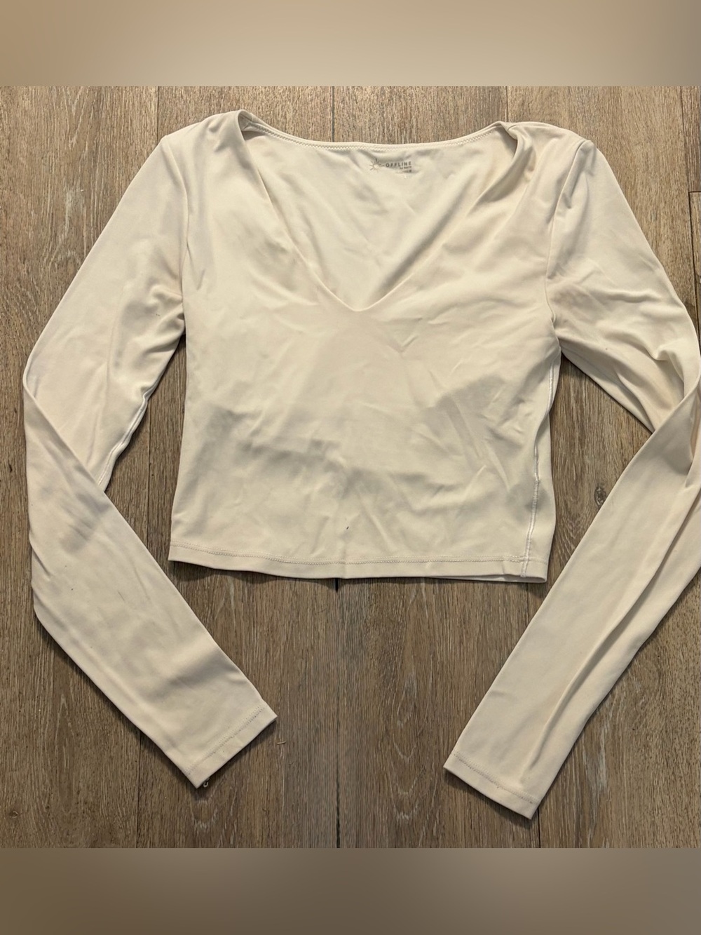 OFFLINE by Aerie Real Me Long Sleeve Crop Top Size S
